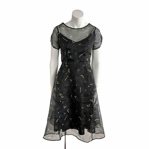 Disney Parks the Dress Shop Black The Haunted Mansion Madame Leota Pockets S - Picture 1 of 9